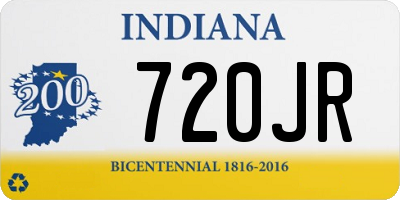 IN license plate 720JR