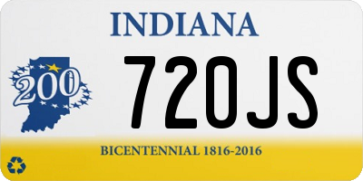 IN license plate 720JS