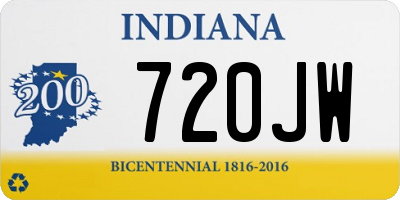 IN license plate 720JW