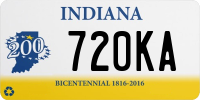 IN license plate 720KA