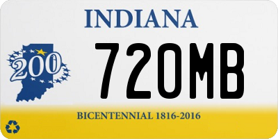 IN license plate 720MB