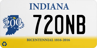 IN license plate 720NB