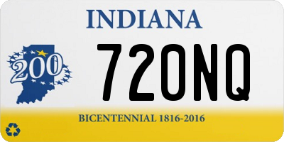 IN license plate 720NQ