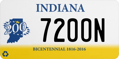IN license plate 720ON