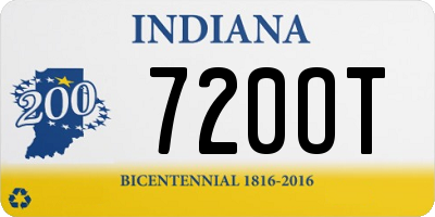 IN license plate 720OT