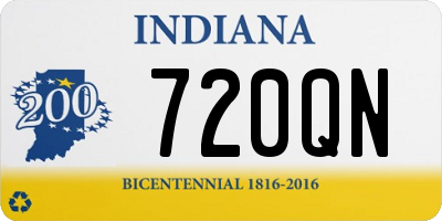 IN license plate 720QN