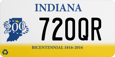 IN license plate 720QR