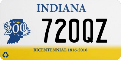 IN license plate 720QZ