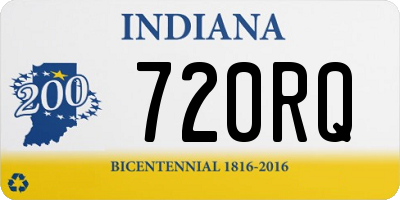 IN license plate 720RQ