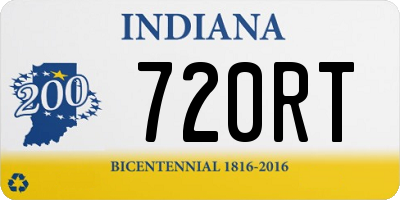 IN license plate 720RT