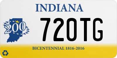 IN license plate 720TG