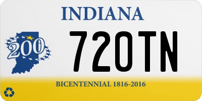 IN license plate 720TN