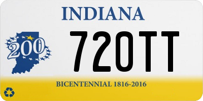 IN license plate 720TT