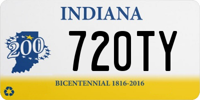 IN license plate 720TY