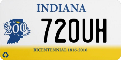 IN license plate 720UH