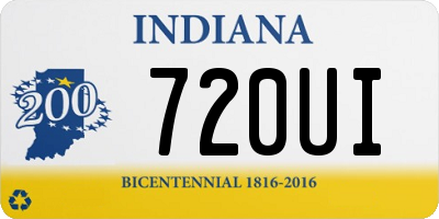 IN license plate 720UI