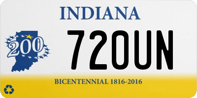 IN license plate 720UN