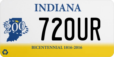 IN license plate 720UR