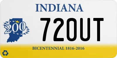 IN license plate 720UT