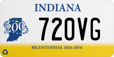 IN license plate 720VG