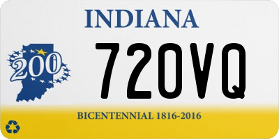 IN license plate 720VQ