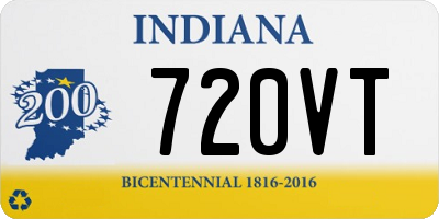 IN license plate 720VT