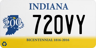 IN license plate 720VY