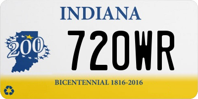 IN license plate 720WR