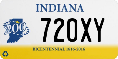 IN license plate 720XY