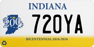 IN license plate 720YA