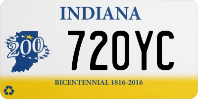 IN license plate 720YC
