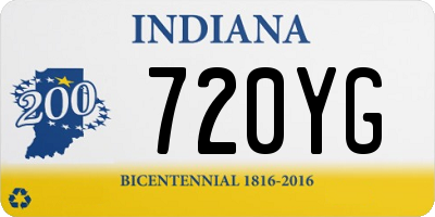 IN license plate 720YG