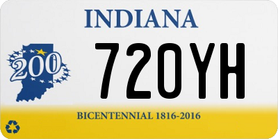 IN license plate 720YH