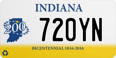 IN license plate 720YN
