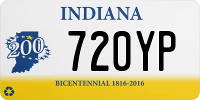 IN license plate 720YP