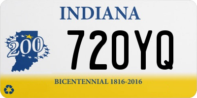 IN license plate 720YQ