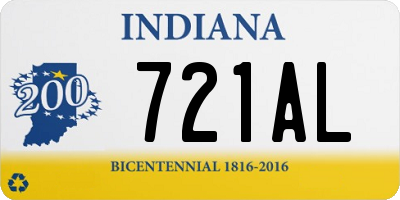 IN license plate 721AL