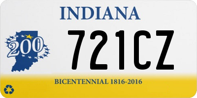 IN license plate 721CZ