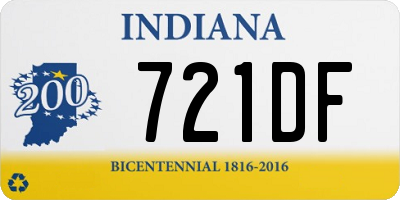 IN license plate 721DF