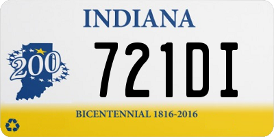 IN license plate 721DI