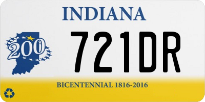 IN license plate 721DR