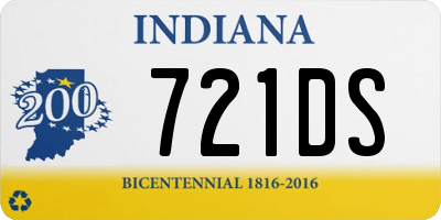 IN license plate 721DS