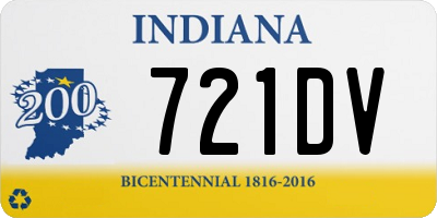 IN license plate 721DV