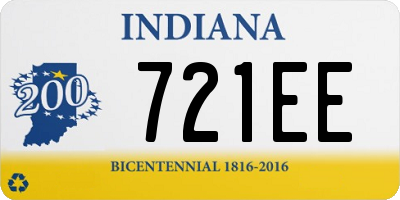 IN license plate 721EE