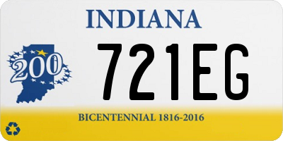 IN license plate 721EG