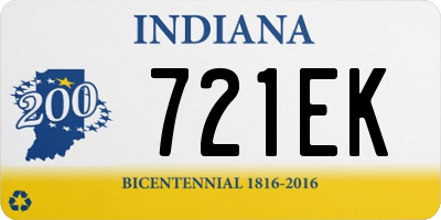 IN license plate 721EK