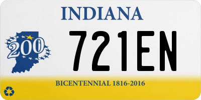 IN license plate 721EN