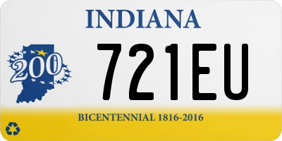 IN license plate 721EU