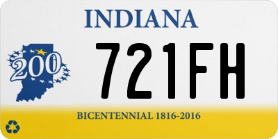 IN license plate 721FH