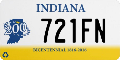 IN license plate 721FN